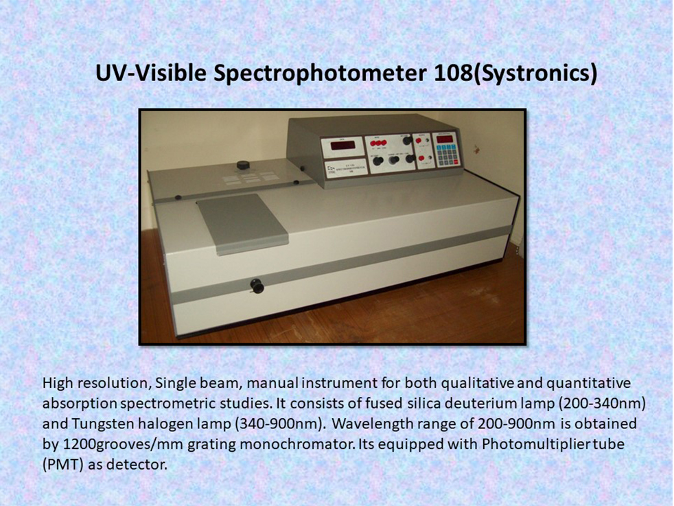 UV Visible Spectrophotometer